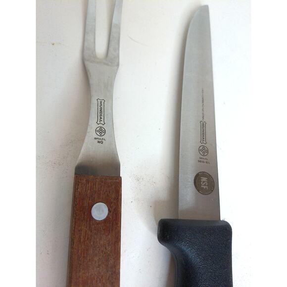 Vintage Mundial Brazil Carving Knife And Serving Fork SET OF 2 - Picture 2 of 6